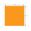 Post-it Big Notes, Unruled, 11 x 11, Orange, 30 Sheets