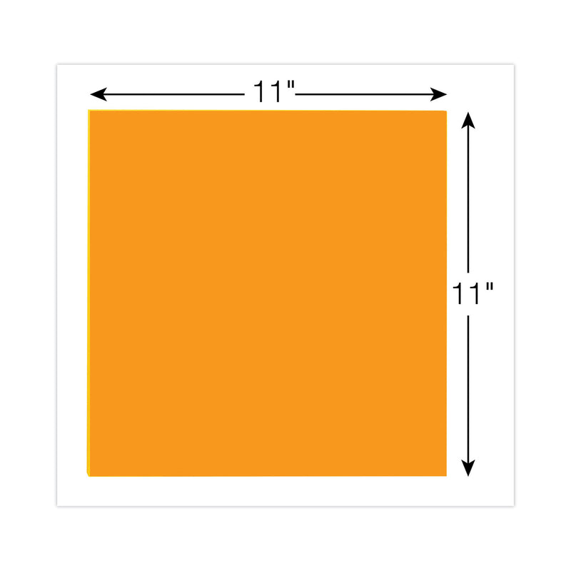 Post-it Big Notes, Unruled, 11 x 11, Orange, 30 Sheets