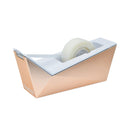 Scotch Facet Design One-Handed Dispenser with One Roll of Tape, 1" Core, Plastic, Copper