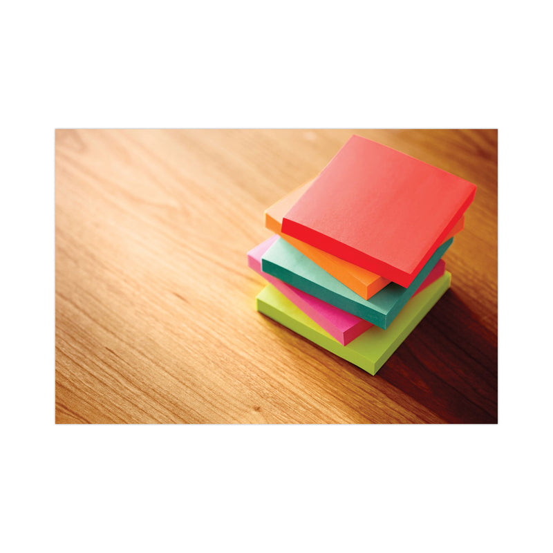Post-it Original Pop-up Refill, 3" x 3", Poptimistic Collection Colors, 100 Sheets/Pad, 6 Pads/Pack