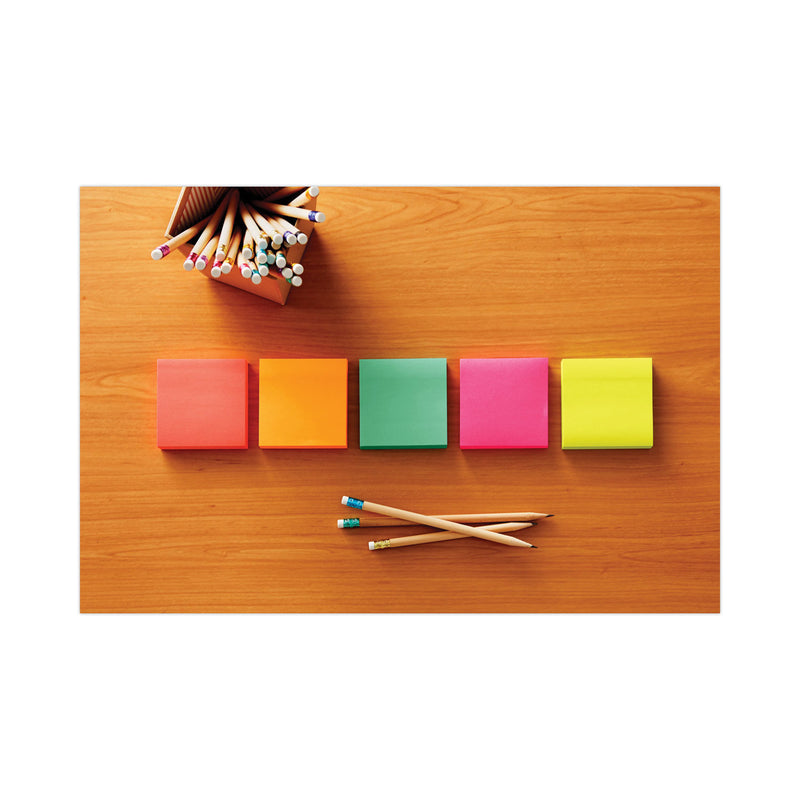Post-it Original Pop-up Refill, 3" x 3", Poptimistic Collection Colors, 100 Sheets/Pad, 6 Pads/Pack