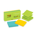 Post-it Original Pop-up Refill, 3" x 3", Floral Fantasy Collection Colors, 100 Sheets/Pad, 6 Pads/Pack