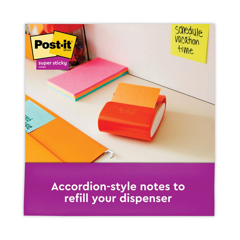 Post-it Pop-up 3 x 3 Note Refill, 3" x 3", Energy Boost Collection Colors, 90 Sheets/Pad, 10 Pads/Pack
