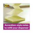 Post-it Pop-up 3 x 3 Note Refill, 3" x 3", Canary Yellow, 90 Sheets/Pad, 12 Pads/Pack
