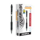 Zebra Sarasa Dry Gel X20 Gel Pen, Retractable, Bold 1 mm, Black Ink, Smoke Barrel, 12/Pack