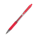 Zebra Sarasa Dry Gel X20 Gel Pen, Retractable, Medium 0.7 mm, Red Ink, Translucent Red Barrel, 12/Pack