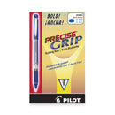 Pilot Precise Grip Roller Ball Pen, Stick, Bold 1 mm, Blue Ink, Blue Barrel
