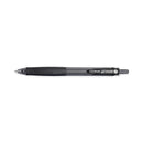 Pilot G-Knock BeGreen Gel Pen, Retractable, Fine 0.7 mm, Black Ink, Black Barrel, Dozen