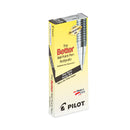 Pilot Better Ballpoint Pen, Stick, Fine 0.7 mm, Black Ink, Smoke Barrel, Dozen