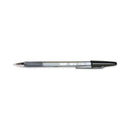 Pilot Better Ballpoint Pen, Stick, Fine 0.7 mm, Black Ink, Smoke Barrel, Dozen
