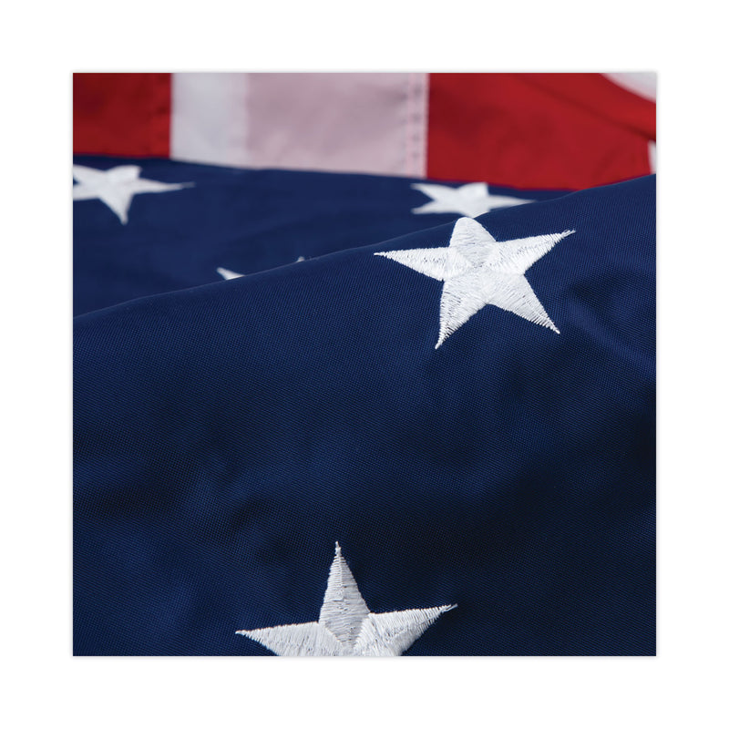 Advantus All-Weather Outdoor U.S. Flag, 96" x 60", Heavyweight Nylon