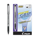 Pilot Precise Grip Roller Ball Pen, Stick, Extra-Fine 0.5 mm, Black Ink, Black Barrel