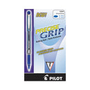 Pilot Precise Grip Roller Ball Pen, Stick, Extra-Fine 0.5 mm, Blue Ink, Blue Barrel