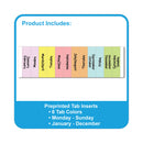 C-Line Zippered Binder with Expanding File, 2" Expansion, 7 Sections, Zipper Closure, 1/6-Cut Tabs, Letter Size, Bright Blue