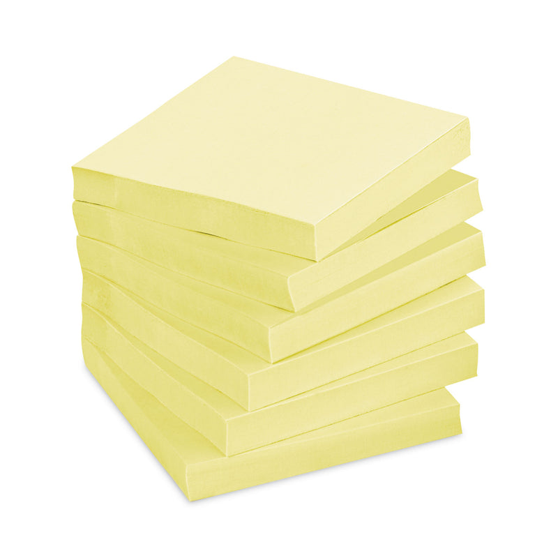Post-it Pads in Canary Yellow, 3" x 3", 90 Sheets/Pad, 12 Pads/Pack