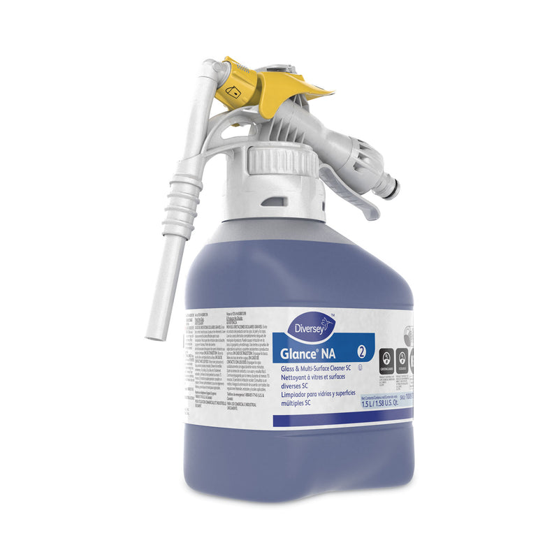 Diversey Glance NA Glass and Multi-Surface Cleaner, 1.5 L, 2/Carton