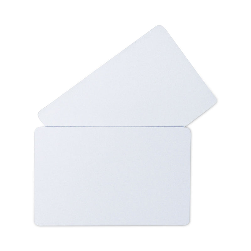 C-Line PVC ID Badge Card, 3.38 x 2.13, White, 100/Pack