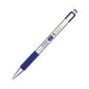 Zebra G-301 Gel Pen, Retractable, Medium 0.7 mm, Blue Ink, Stainless Steel/Blue Barrel
