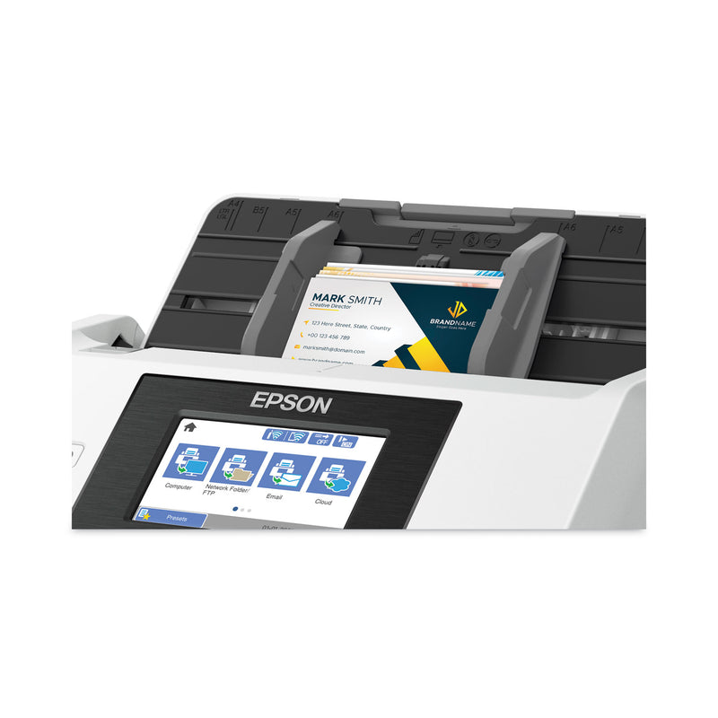Epson DS-790WN Wireless Network Color Document Scanner, 600 dpi Optical Resolution, 100-Sheet Duplex Auto Document Feeder