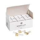 U Brands Binder Clips, Small, Gold, 72/Pack