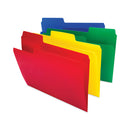 Smead SuperTab Top Tab File Folders, 1/3-Cut Tabs: Assorted, Letter Size, 0.75" Expansion, Polypropylene, 12/Pack