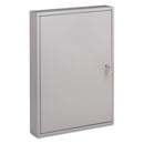 SecurIT Locking Key Cabinet, 100-Key, Steel, Gray, 16.5 x 3 x 22.5