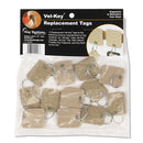 SecurIT Extra Blank Hook and Loop Tags, Security-Backed, 1.13 x 1, Beige, 12/Pack