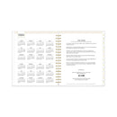 Blue Sky Day Designer Navy Stripe Daily/Monthly Planner, Navy Stripe Artwork, 10 x 8, Navy/White Cover, 12-Month (Jan to Dec): 2023