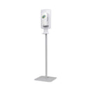 Dial FIT Touch Free Dispenser Floor Stand, 15.7 x 15.7 x 58.3, White