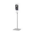 Dial FIT Touch Free Dispenser Floor Stand, 15.7 x 15.7 x 58.3, White