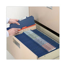 Smead Six-Section Pressboard Top Tab Classification Folders with SafeSHIELD Fasteners, 2 Dividers, Legal Size, Dark Blue, 10/Box