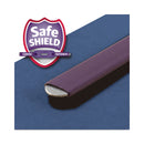 Smead Six-Section Pressboard Top Tab Classification Folders with SafeSHIELD Fasteners, 2 Dividers, Legal Size, Dark Blue, 10/Box