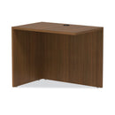 Alera Valencia Series Reversible Return/Bridge Shell, 35w x 23.63d x 29.5h, Modern Walnut