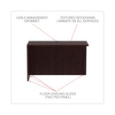 Alera Valencia Series Reversible Return/Bridge Shell, 47.25w x 23.63d x 29.5h, Mahogany