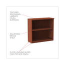 Alera Valencia Series Bookcase, Two-Shelf, 31.75w x 14d x 29.5h, Med Cherry