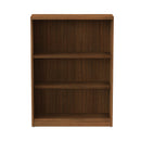 Alera Valencia Series Bookcase, Three-Shelf, 31.75w x 14d x 39.38h, Modern Walnut