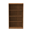 Alera Valencia Series Bookcase, Four-Shelf, 31.75w x 14d x 54.88h, Modern Walnut