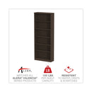 Alera Valencia Series Bookcase, Six-Shelf, 31.75w x 14d x 80.25h, Espresso