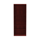 Alera Valencia Series Bookcase, Six-Shelf, 31.75w x 14d x 80.25h, Mahogany
