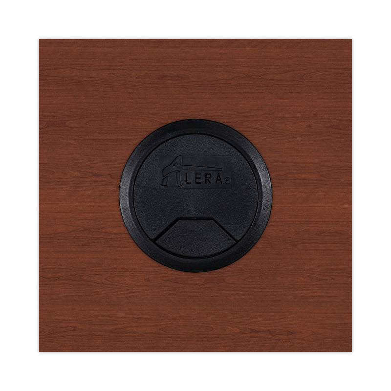 Alera Valencia Series Straight Front Desk Shell, 47.25" x 29.5" x 29.63", Medium Cherry