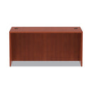 Alera Valencia Series Straight Front Desk Shell, 59.13" x 29.5" x 29.63", Medium Cherry
