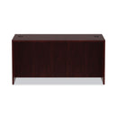 Alera Valencia Series Straight Front Desk Shell, 59.13" x 29.5" x 29.63", Mahogany