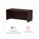 Alera Valencia Series Straight Front Desk Shell, 65" x 29.5" x 29.63", Mahogany