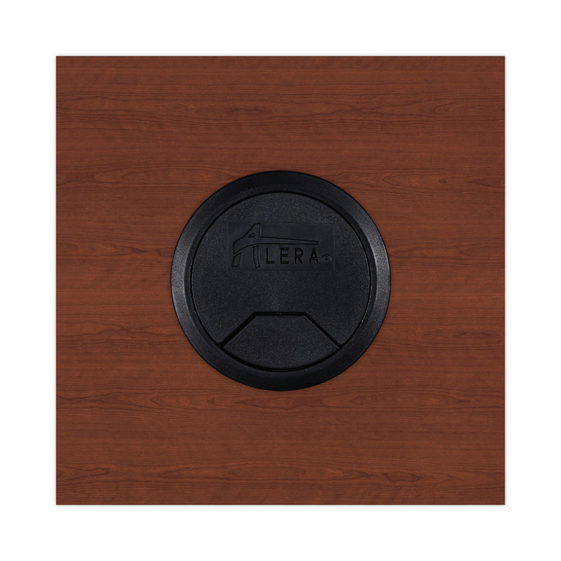 Alera Valencia Series Straight Front Desk Shell, 71" x 35.5" x 29.63", Medium Cherry