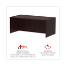 Alera Valencia Series Straight Front Desk Shell, 71" x 35.5" x 29.63", Mahogany