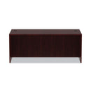 Alera Valencia Series Straight Front Desk Shell, 71" x 35.5" x 29.63", Mahogany
