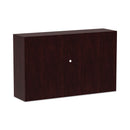 Alera Valencia Series Hutch with Doors, 4 Compartments, 58.88w x 15d x 35.38h, Mahogany