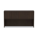 Alera Valencia Series Hutch with Doors, 4 Compartments, 64.75w x 15d x 35.38h, Espresso