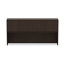 Alera Valencia Series Hutch with Doors, 4 Compartments, 70.63w x 15d x 35.38h, Espresso