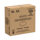 Dart Plastic Lids, Fits 4 oz Cups, Vented, Translucent, 100/Pack, 10 Packs/Carton